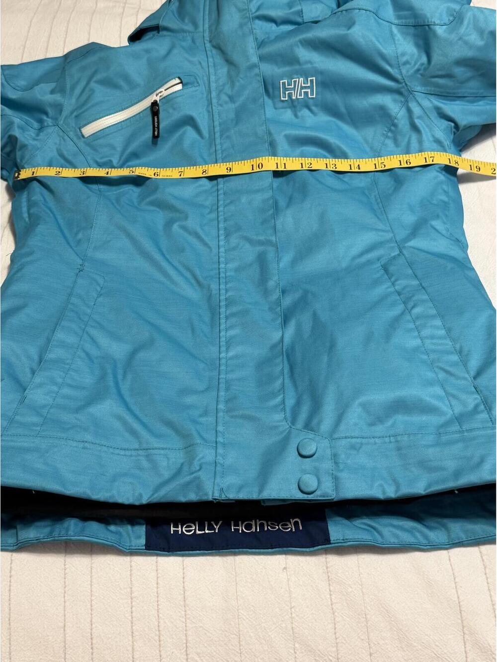 Helly Hansen Helly Tech Ski Jacket Aqua Blue Fitted Women's Small - Picture 6 of 9